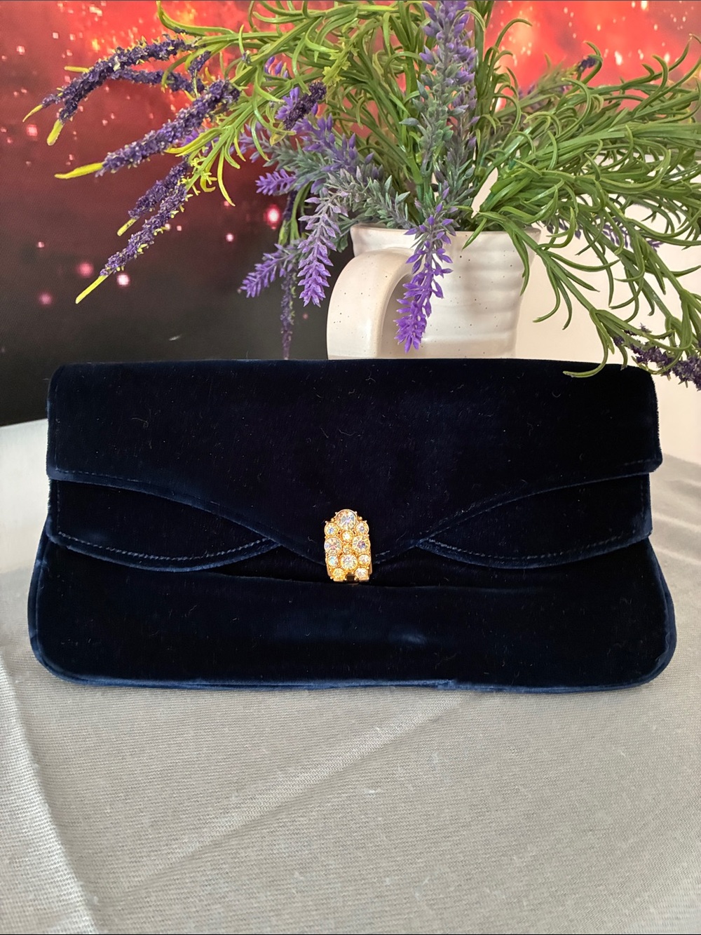 Vintage Garay Velvet Clutch